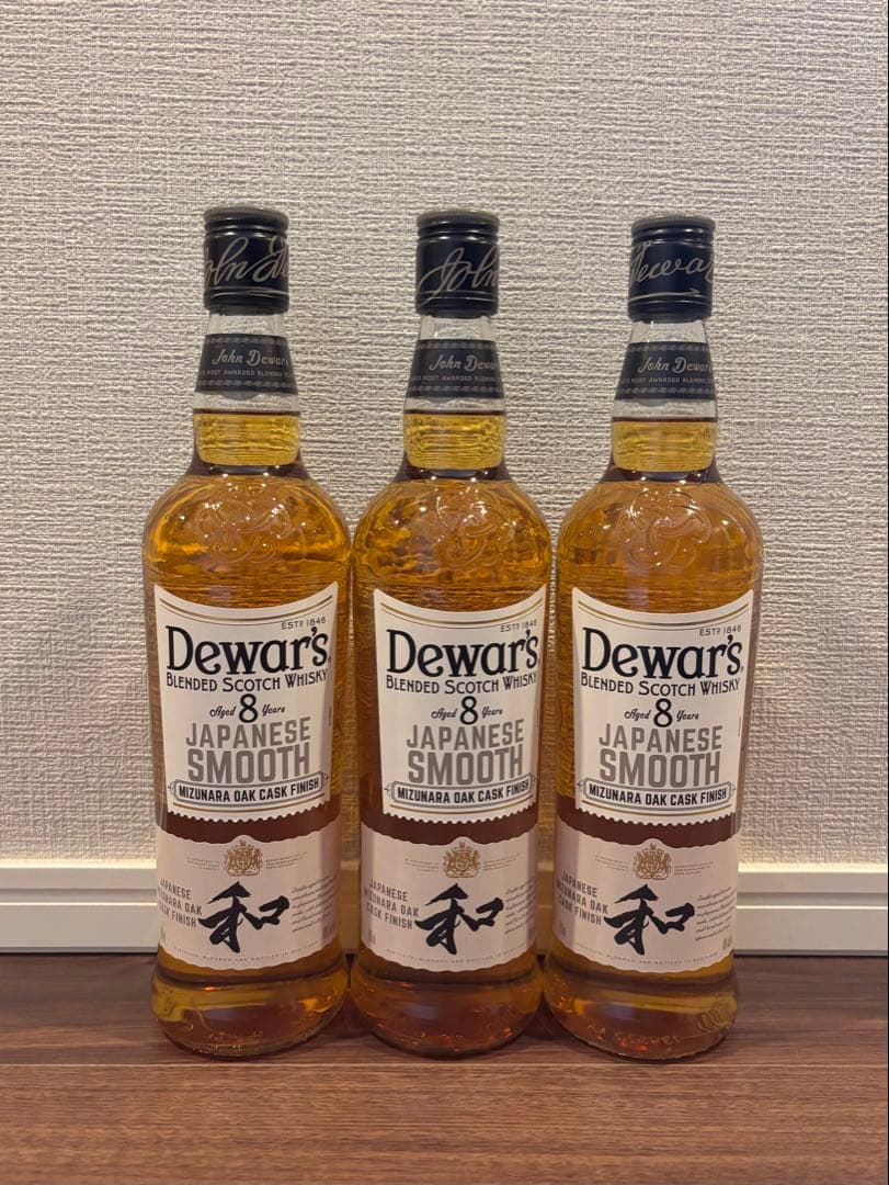 Dewar's Japanese Smooth 750ml 3本セット