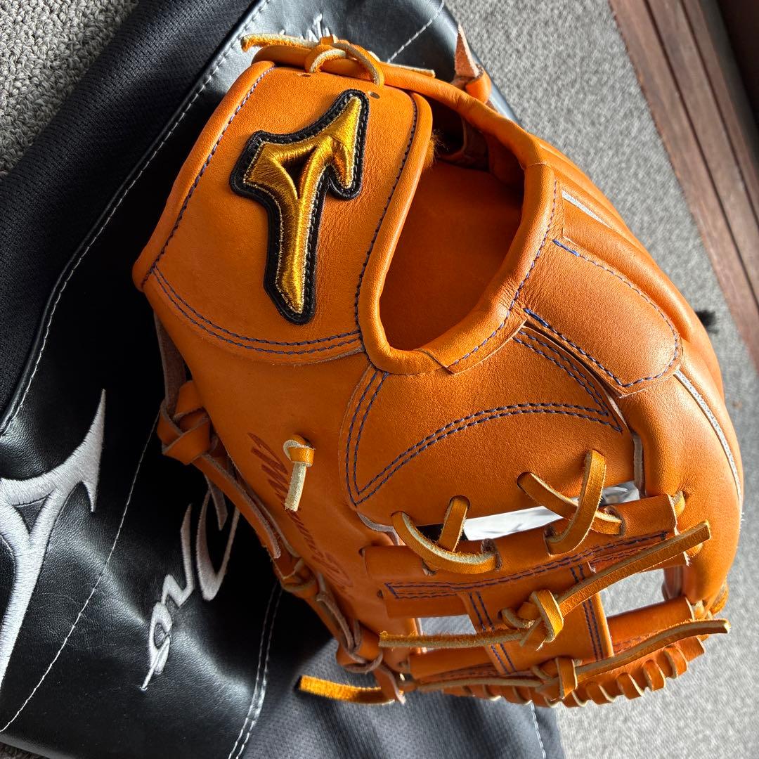 週末限定値下　ミズノプロ　硬式用グラブ　内野手　グローブ　HAGA JAPAN