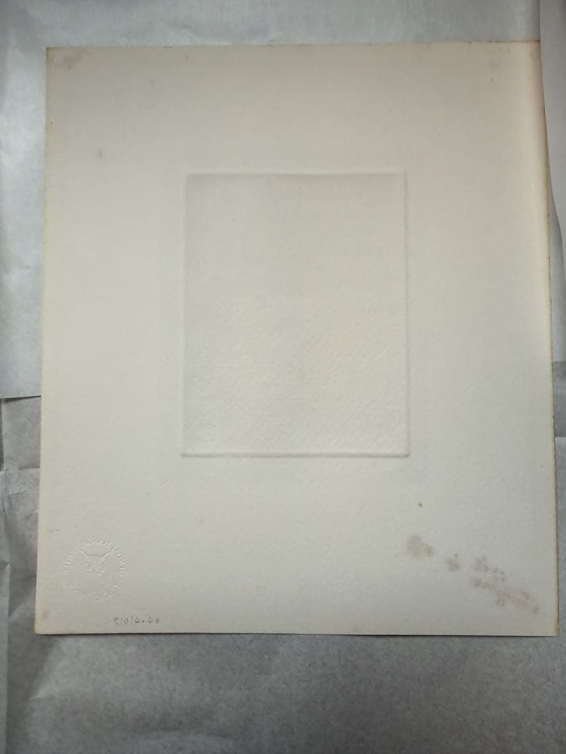 舟越保武『Femme』銅版画 ed.143/150. 鉛筆サイン シートのみ