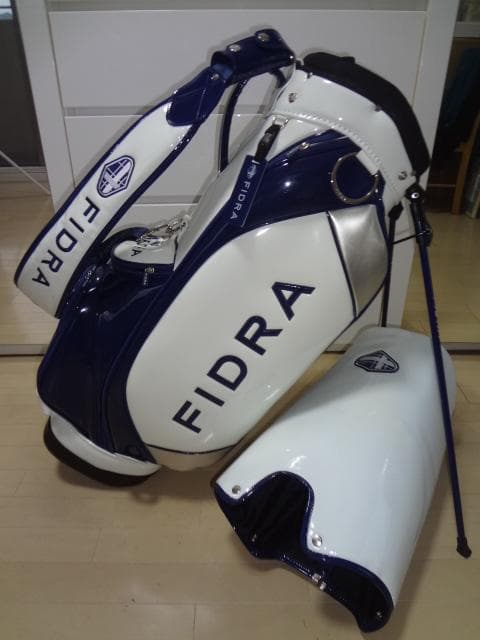 フィドラ / FIDRA 豪華9型 隠しスタンド式キャディバッグ USED美品