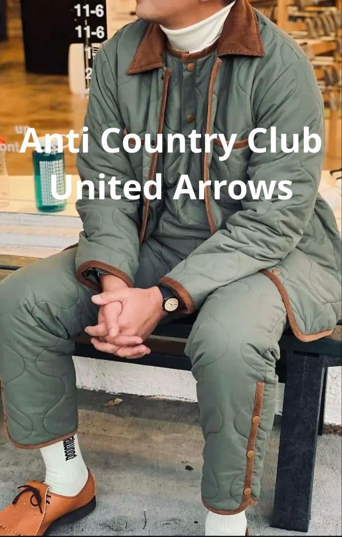Anti country club LAVENHAM キルティングオーバーパンツ
