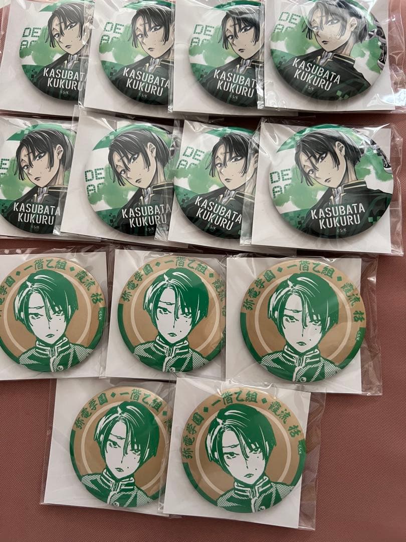 デッドアカウント デドアカ くじメイト 缶バッジA・B 霞流括