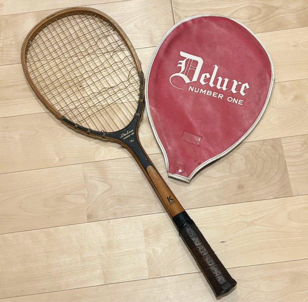 KAWASAKI DELUX NUMBERONE 木製テニスラケット no100