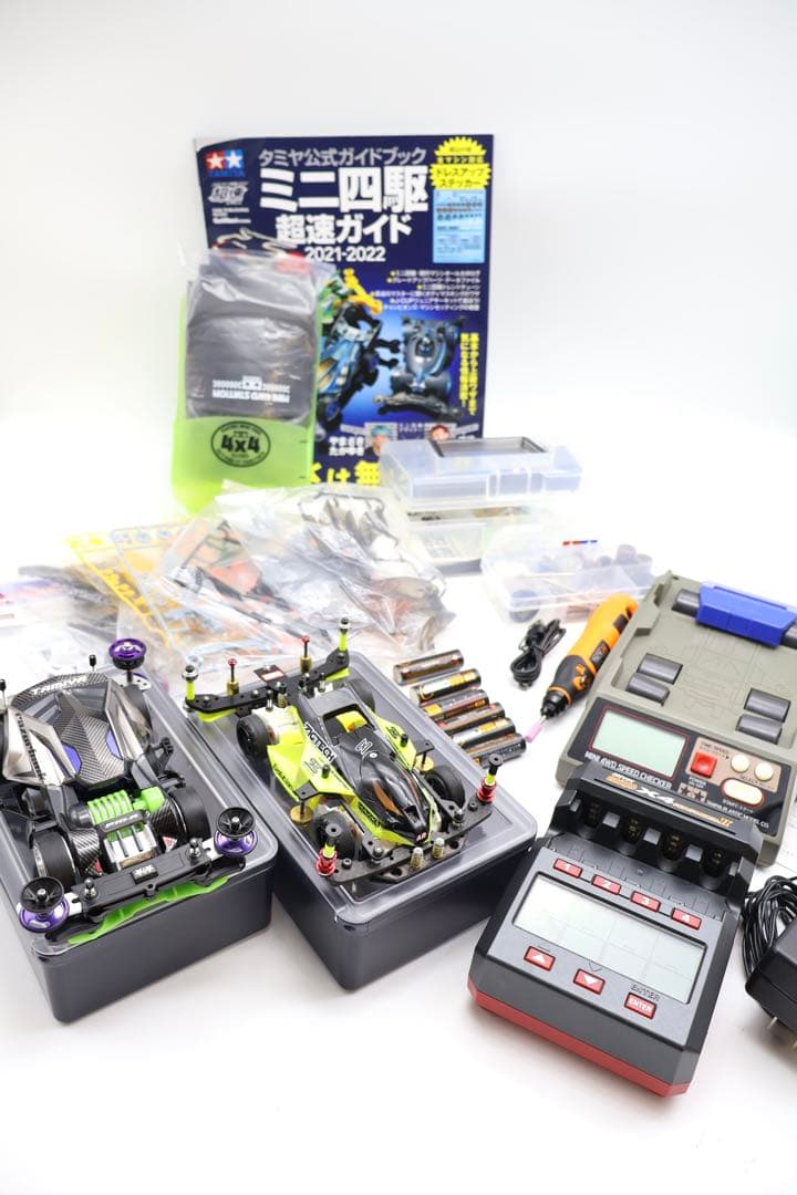 ミニ四駆 引退 セット 充電 スピードチェッカー 完成