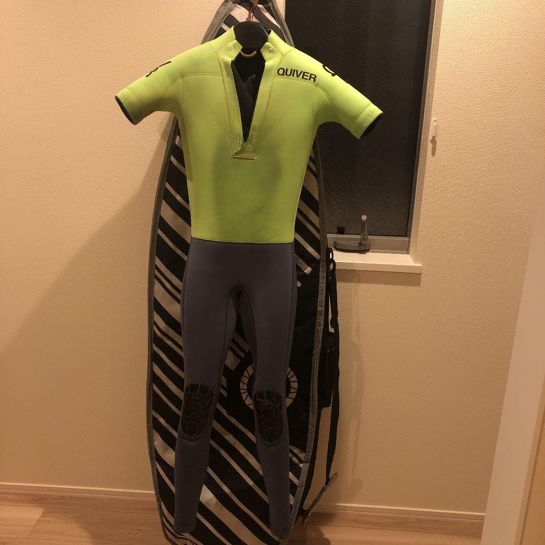 送料込み QUIVER ウエットスーツ シーガル　グリーン