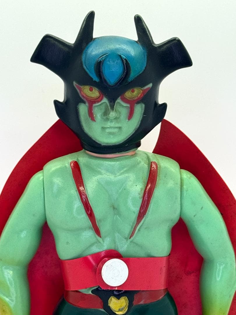 当時物　デビルマン？　無版権ソフビ　面取れ　70年代