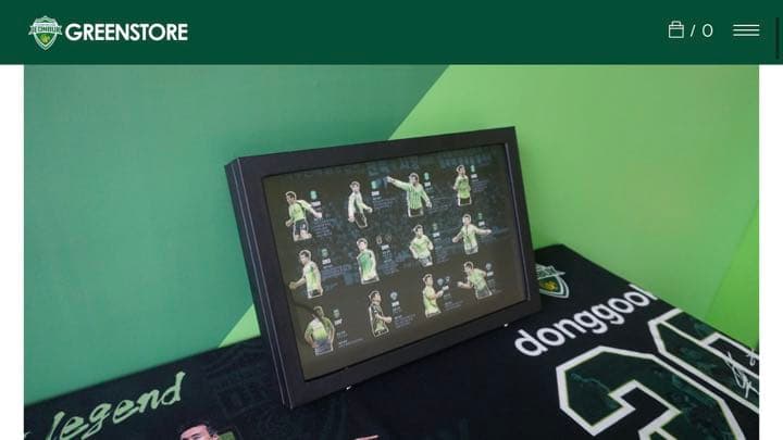 全北現代　イドングク選手　引退記念マグネット