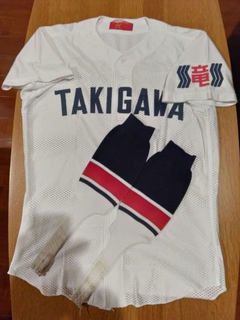 Poppopo 滝川第二野球部メッシュユニフォームと②ストッキング