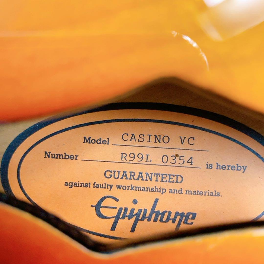 Epiphone Casino VC フルアコ 純正ハードケース付
