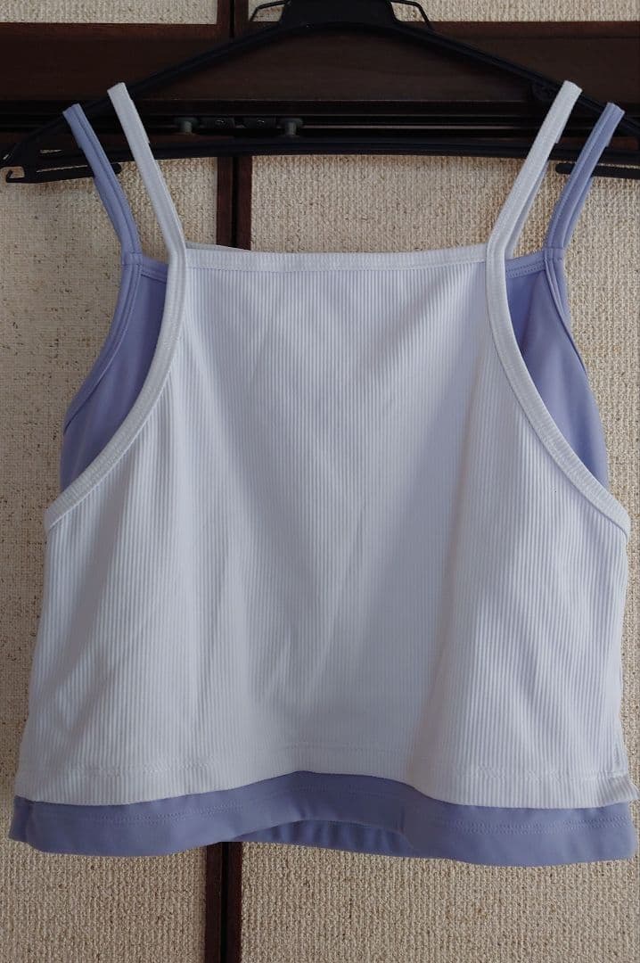 【SUKALA】リブコンビショートタンクトップ、ラインスパッツ