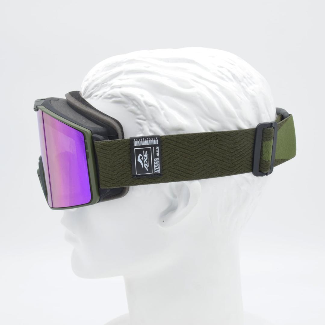 新品 AXE アックス ゴーグル 跳ね上げ メガネ対応 AX900-WCM KH