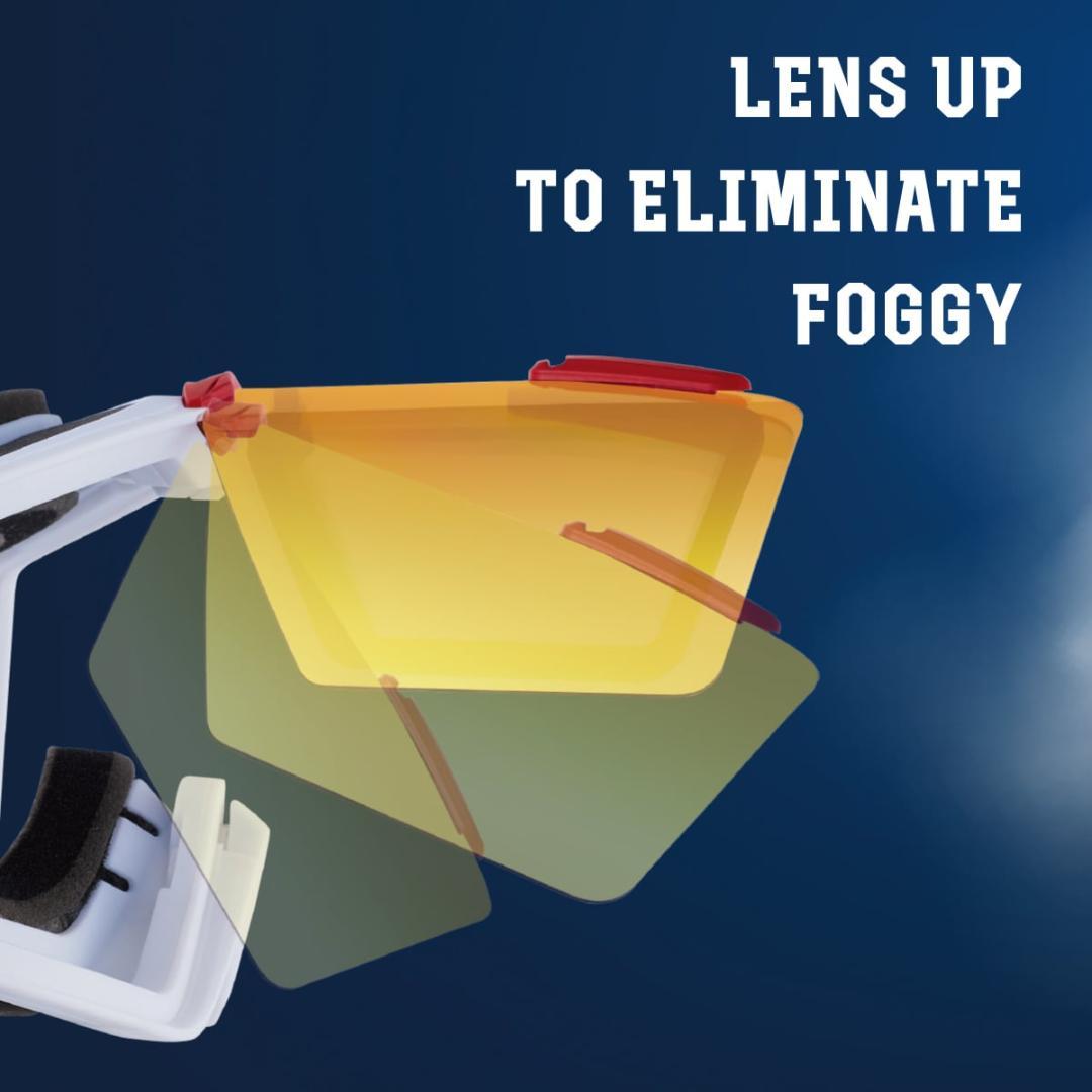 新品 AXE アックス ゴーグル 跳ね上げ メガネ対応 AX900-WCM KH