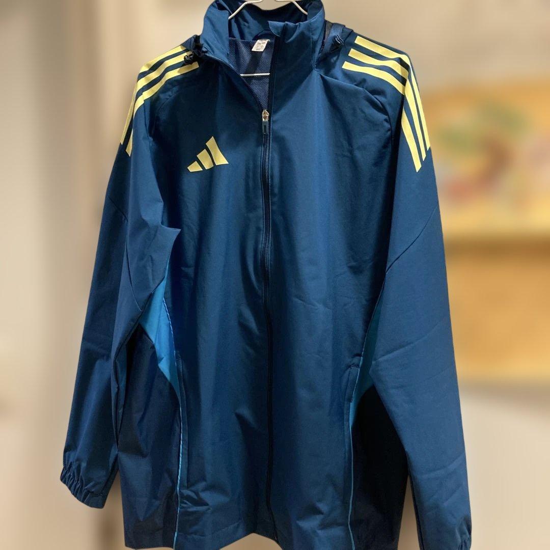 adidas TIRO25 コンペティションオールウェザージャケットマリンブルー