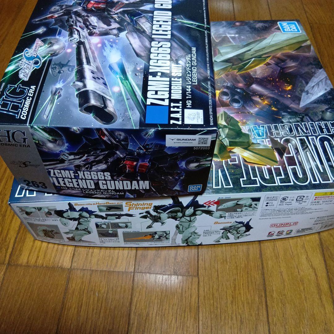 新品　MGギンガナム「ターンX」1/100、HGレジェンドガンダム1/144