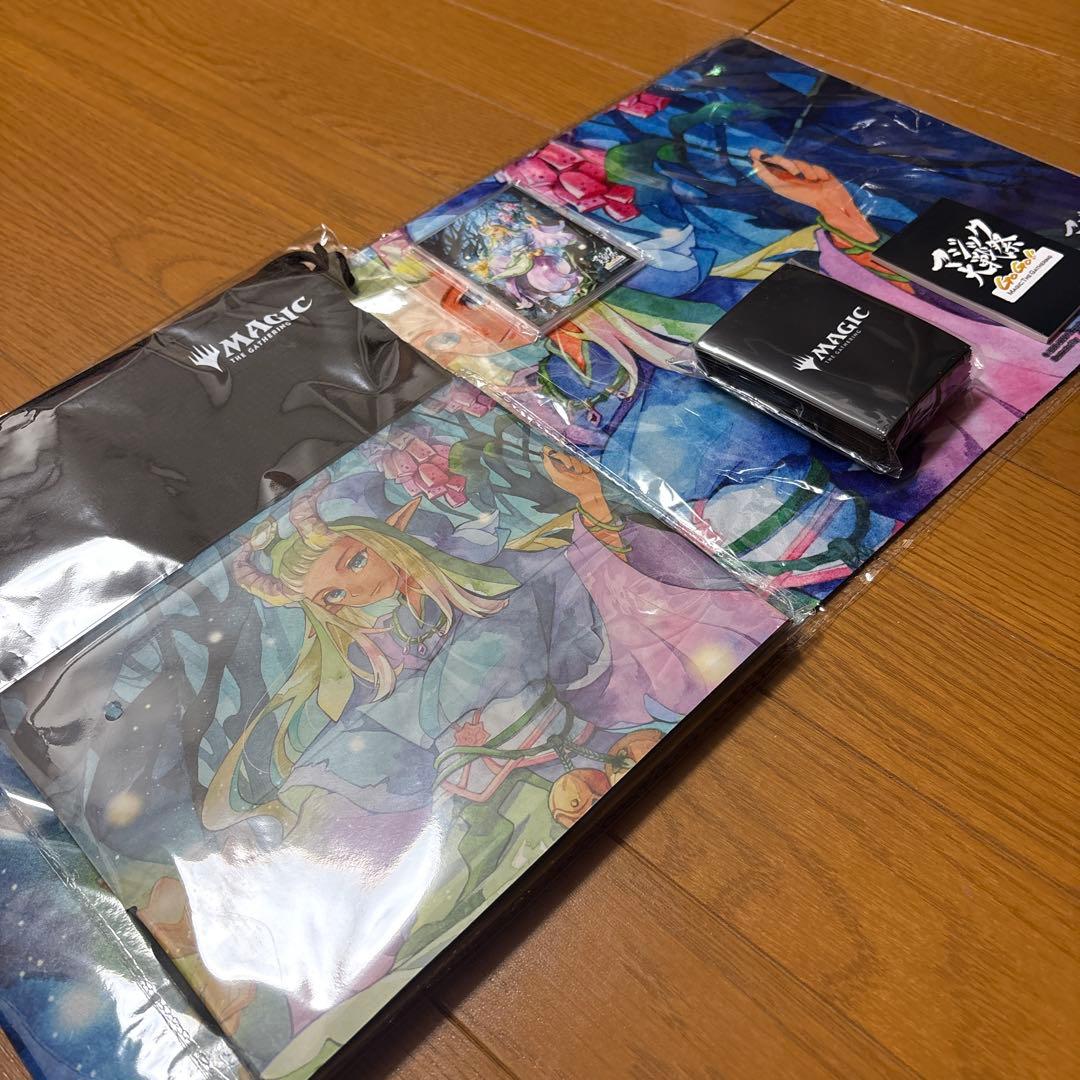 MTG 花を手入れする者 プレイマット　マジック大戦祭 パッケージ
