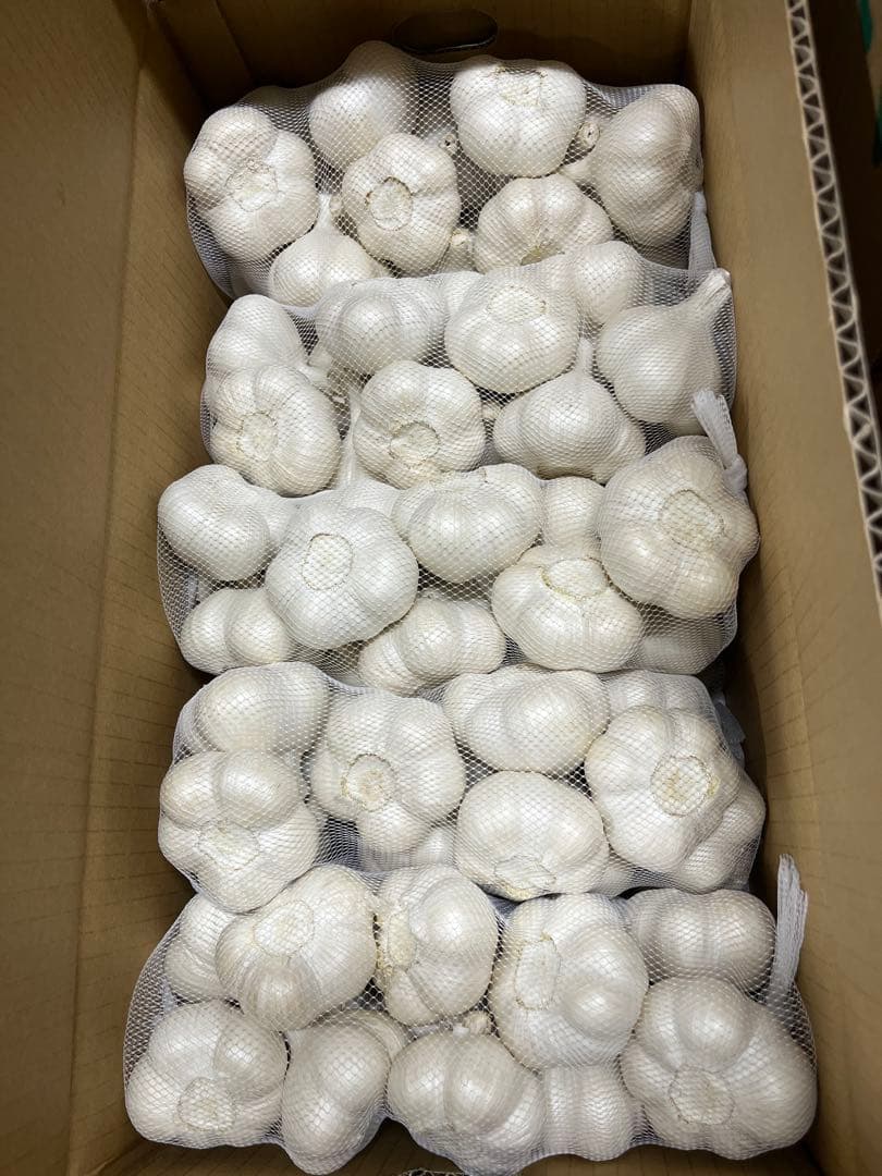 青森県産 福地ホワイト六片 にんにく Ｌ 玉 １０ｋｇ