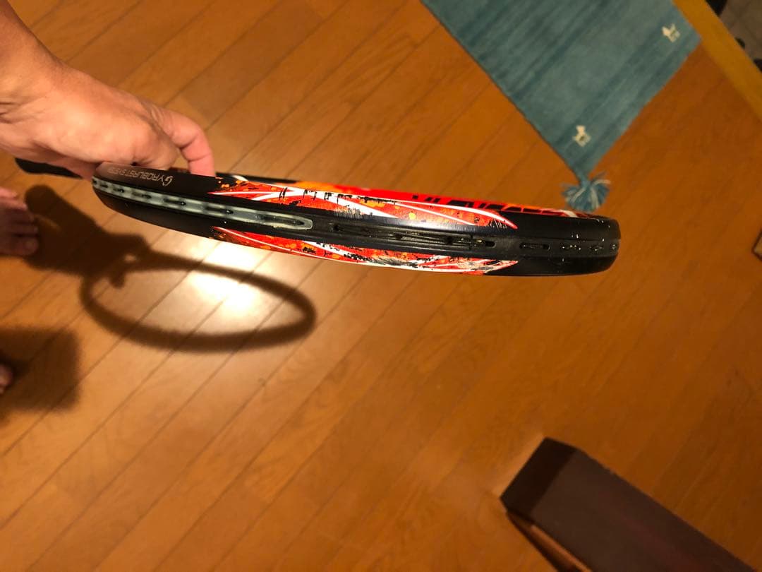 GEOBREAK 70Sテニスラケット 黒/オレンジ