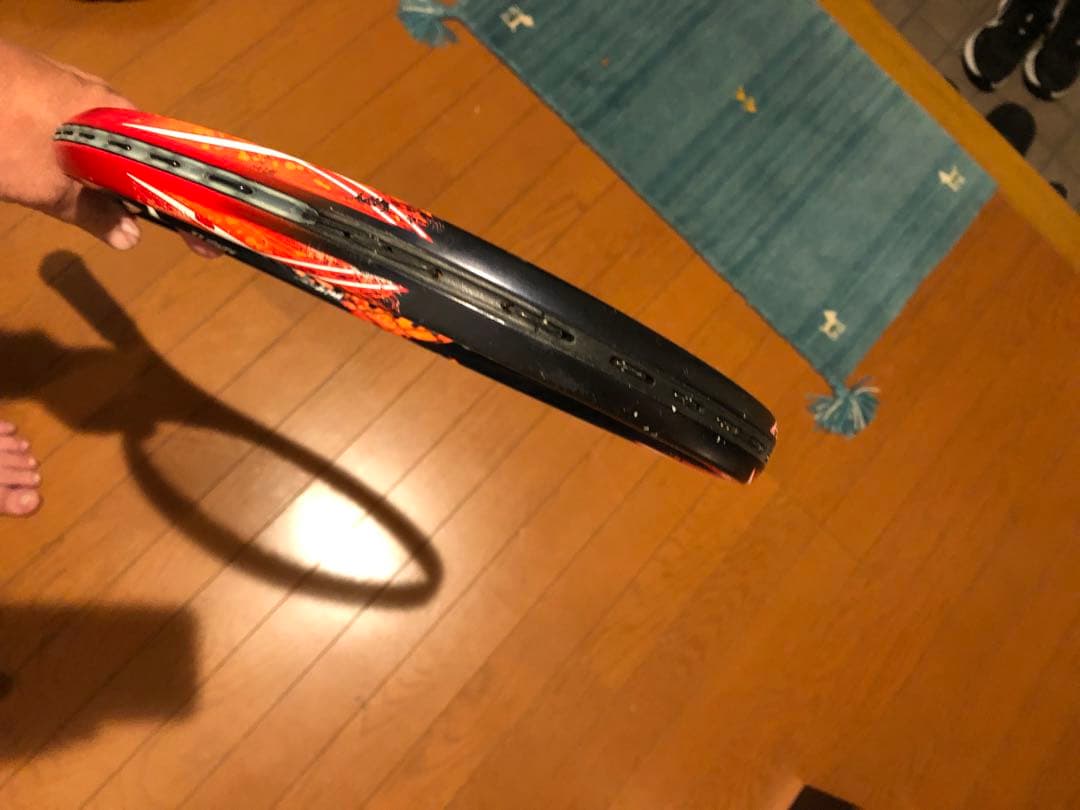 GEOBREAK 70Sテニスラケット 黒/オレンジ