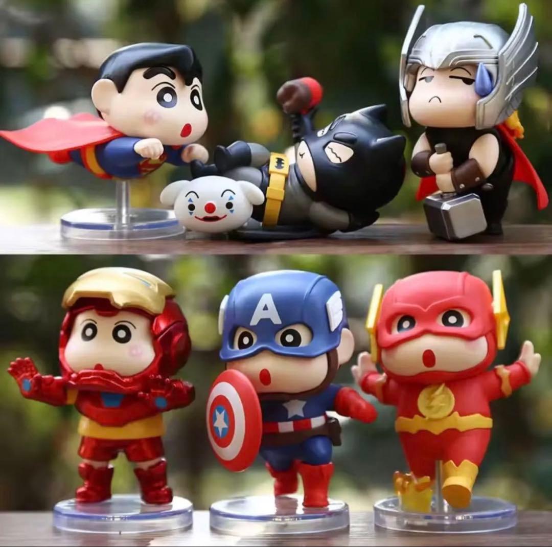 クレヨンしんちゃん　 marvel、DC キャラ海外フィギュア