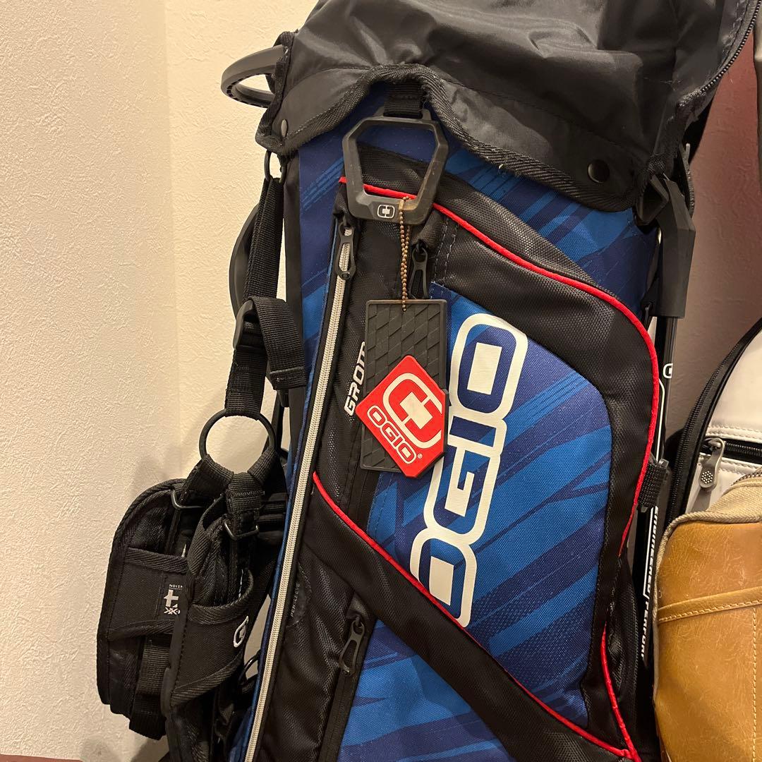 OGIOゴルフバッグ 青・黒 14分割収納