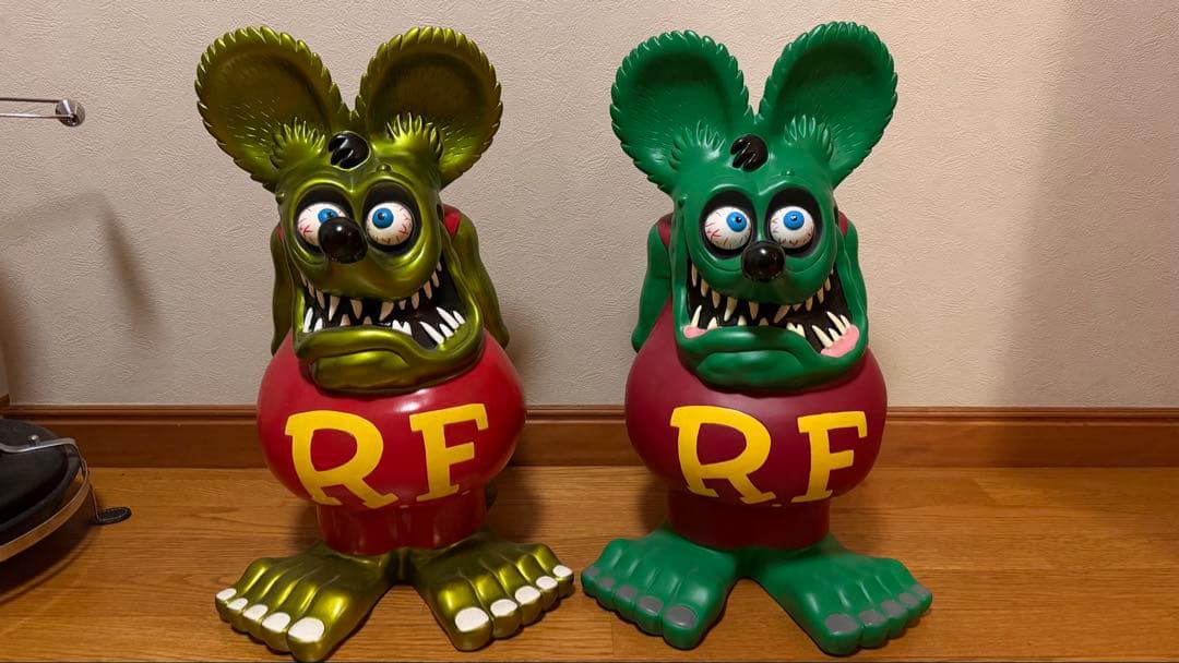 ラットフィンク ソフビ ビッグバンク メタリック／ノーマルカラー 2体セット