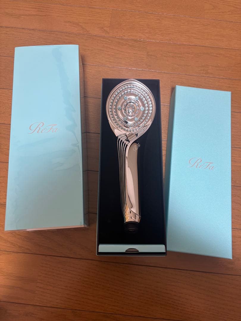 ReFa ファインバブルSシャワーヘッド 水色 専用ボックス付き