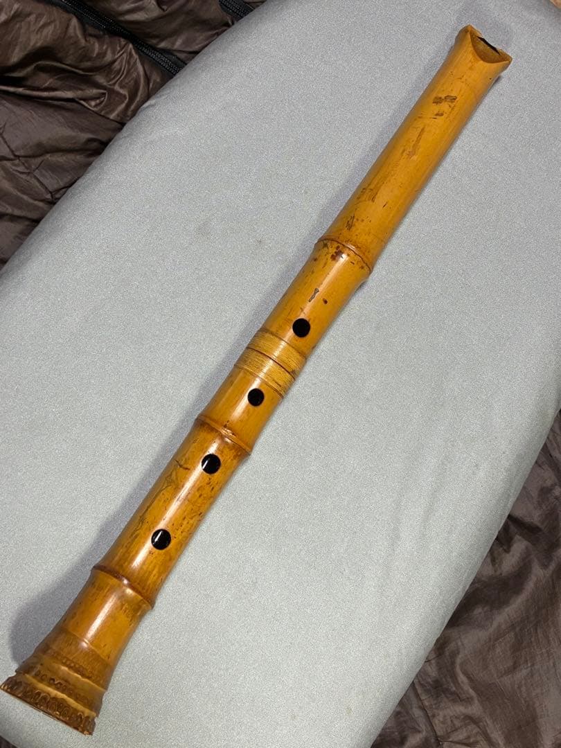 竹製 尺八 六寸菅