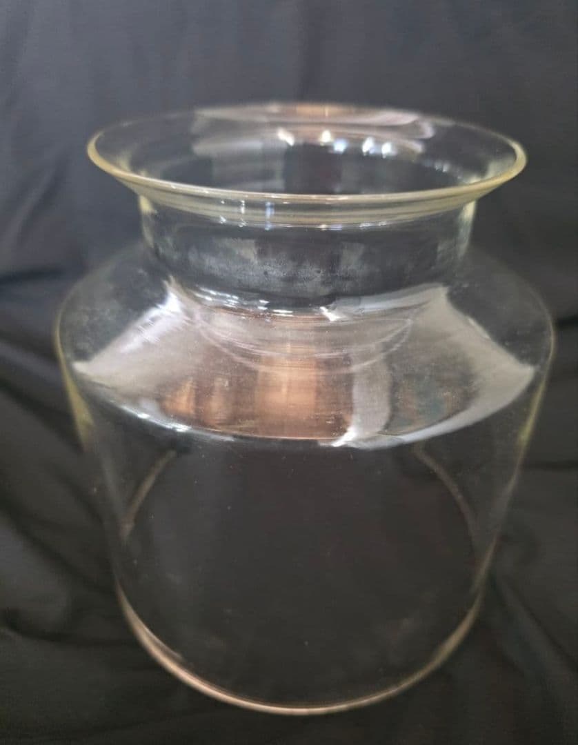 サファイアストーブ　耐熱ガラス　ビンテージストーブ　ガラスホヤ　ドイツ製