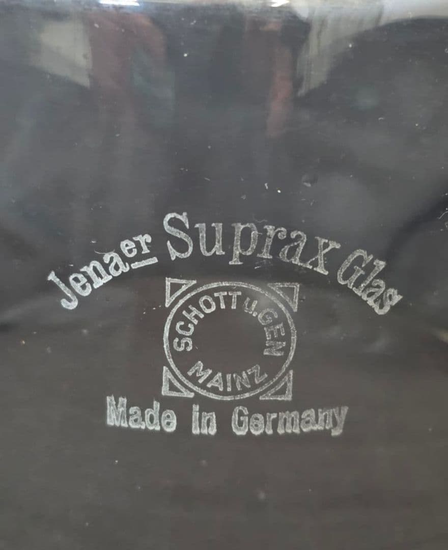 サファイアストーブ　耐熱ガラス　ビンテージストーブ　ガラスホヤ　ドイツ製