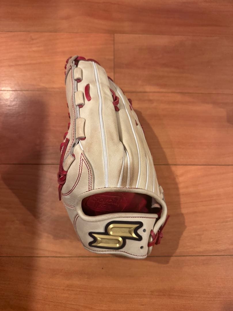SSK軟式オーダーグローブ 左投 クリームレッド