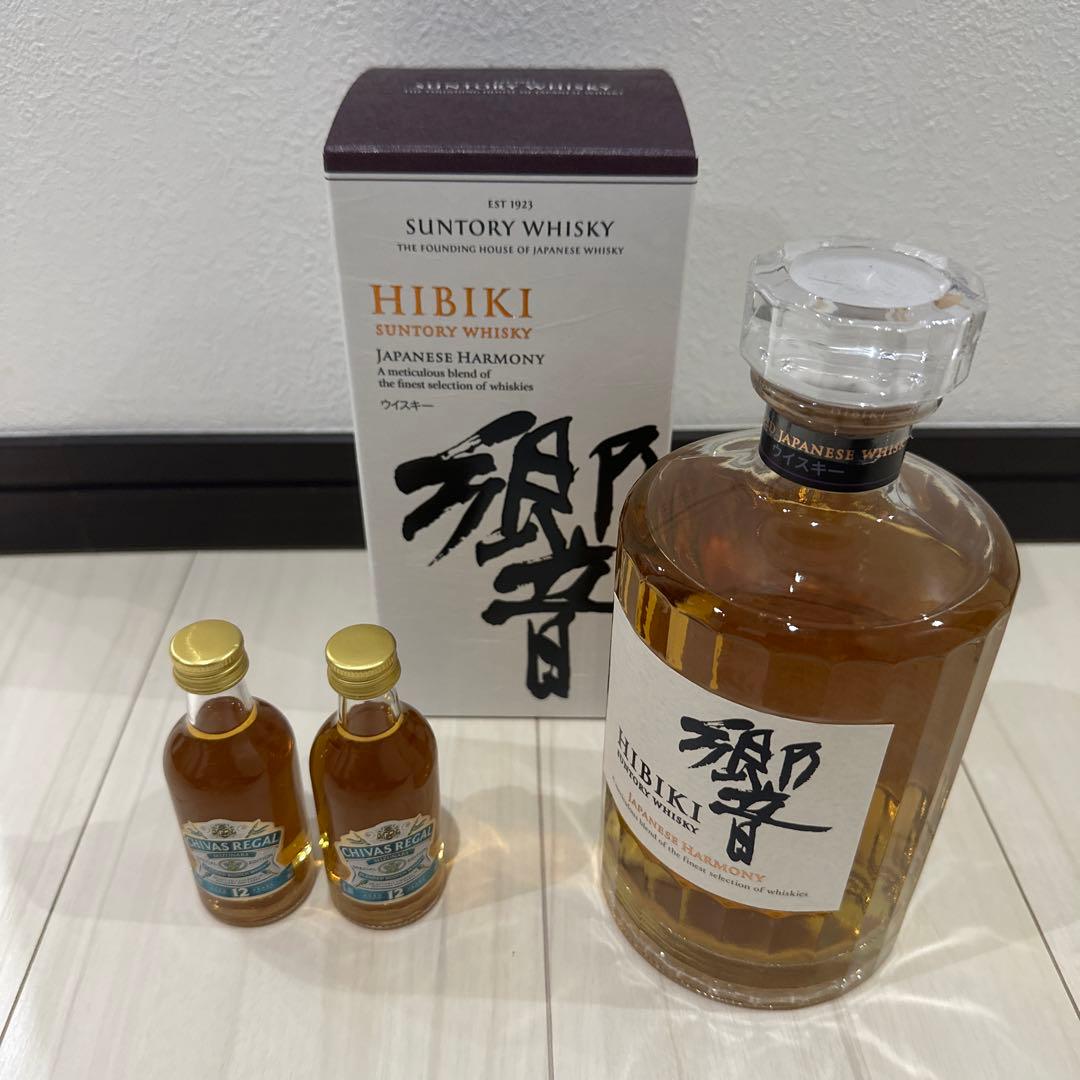 【新品未開封】サントリー響 &シーバスリーガル MIZUNARA 50ml