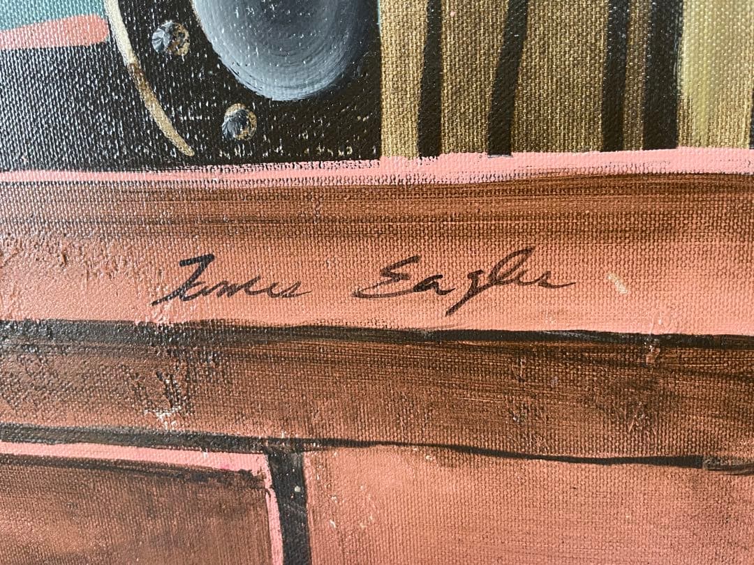 ジェームズイーグル作絵画:ウェスタンカウボーイの棚ペインティング