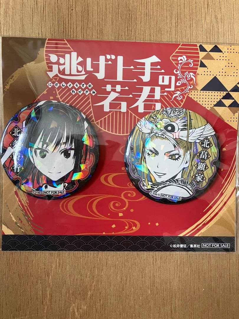 逃げ若上手の若君17巻発売記念 北条時行北条顕家　ホログラム缶バッジ