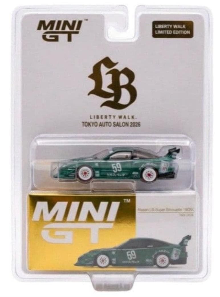 MINI GT 日産 180sx LBWK 東京オートサロン 限定