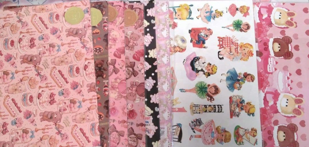 国内作家様デザインペーパーA4♥まとめ売り♥大量(中古品)