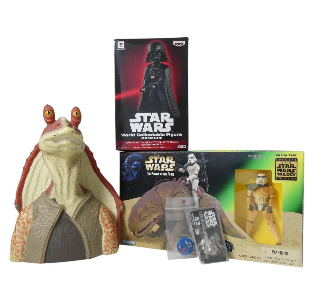 スター・ウォーズ ジャー・ジャー・ビンクス 貯金箱 フィギュア セット