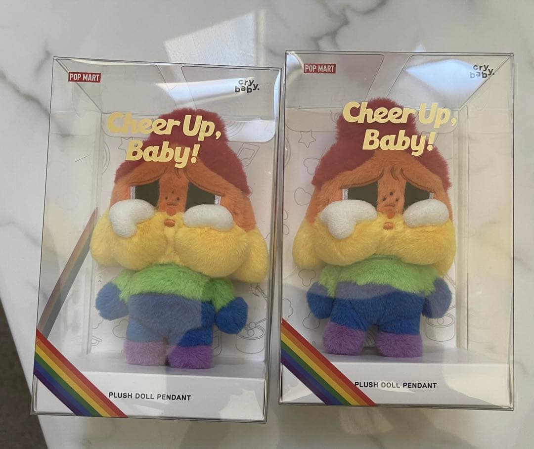 ポップマート CRYBABY CHEER UP, BABY!ぬいぐるみペンダント