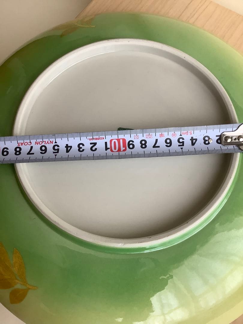 No.470 九谷焼／飾皿／人間国宝吉田美統作／径34㎝／大皿