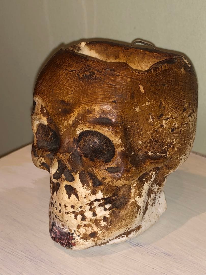 ビンテージ　スカル　髑髏　骸骨　ハロウィン　ミッドセンチュリー レトロ　ホラー