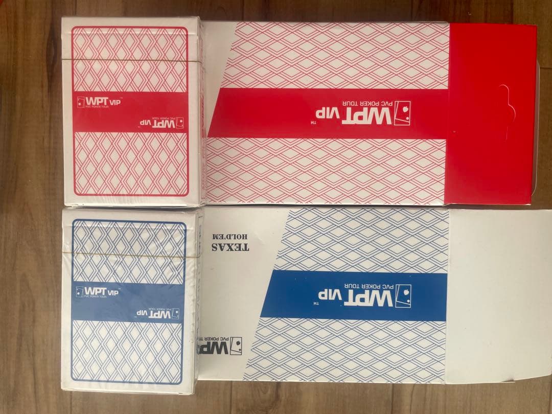 トランプ　wpt専用　赤青50個ずつ