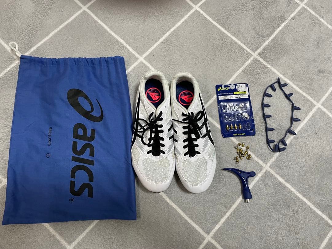 ★使用少なめ★アシックス　陸上スパイクセット　28