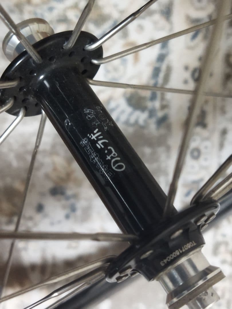 のむラボ2号　カーボンホイール　チューブラー　フロントリアセット