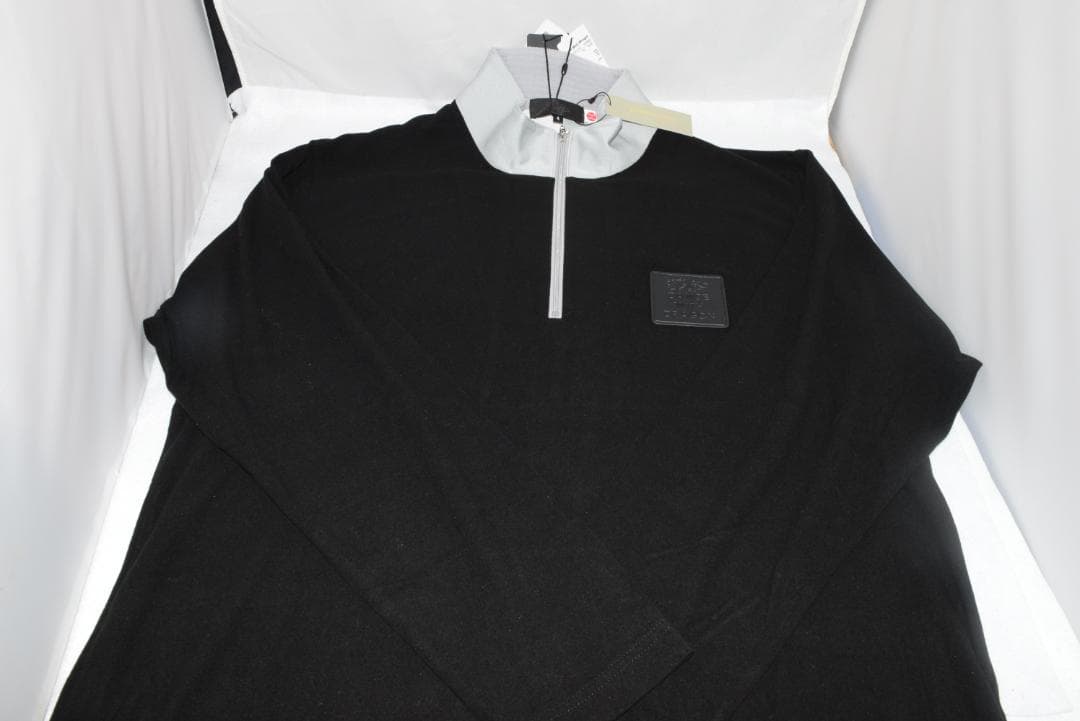 新品☆ダンスウィズドラゴン プレミアウオームZIPモック☆黒☆XLサイズ