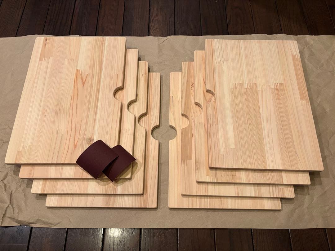 住めば都 スノーピーク IGTテーブル ユニットS 桧集成材8枚セット