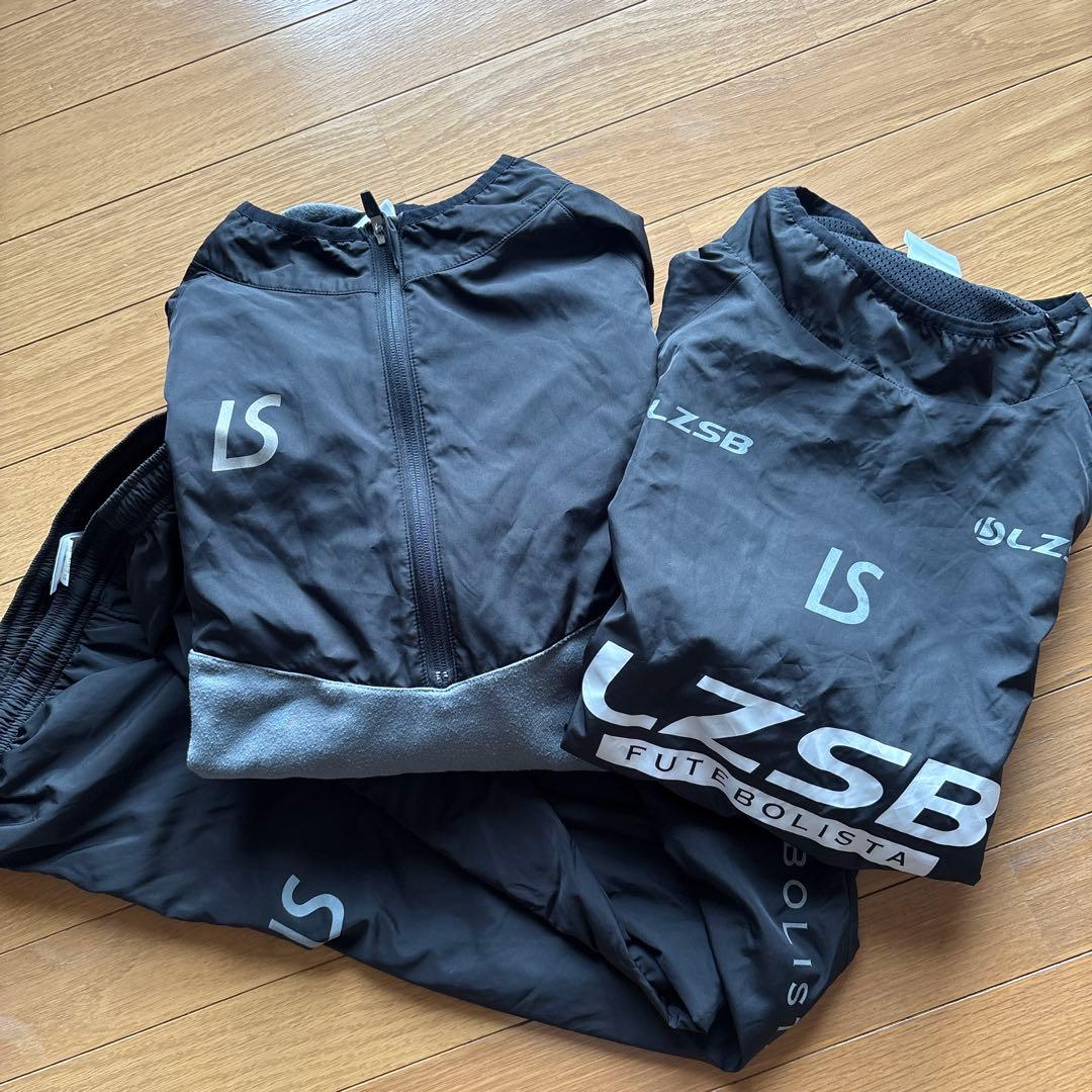 LZSB サッカー用ピステ、黒/グレー3点セット