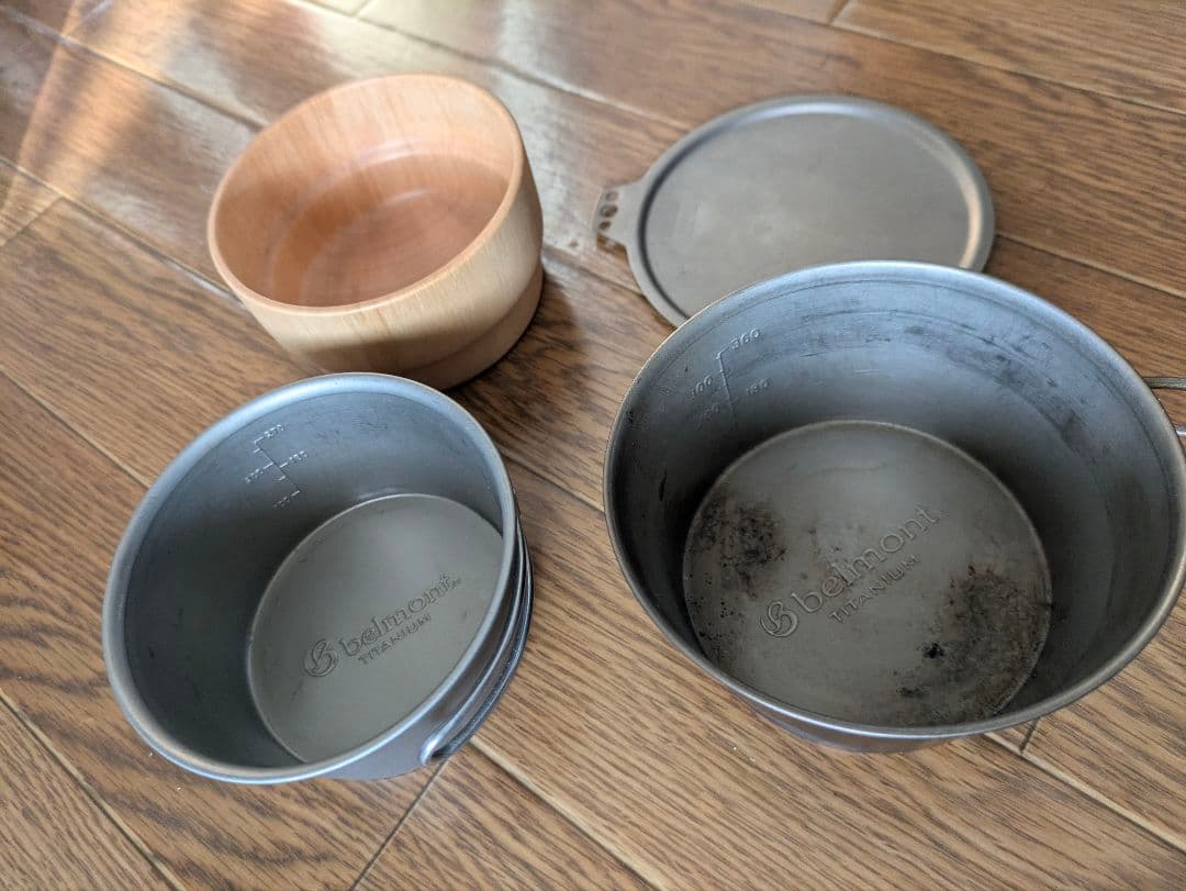 Belmont　シェラカップ300 400 リッド　スタッキング木椀