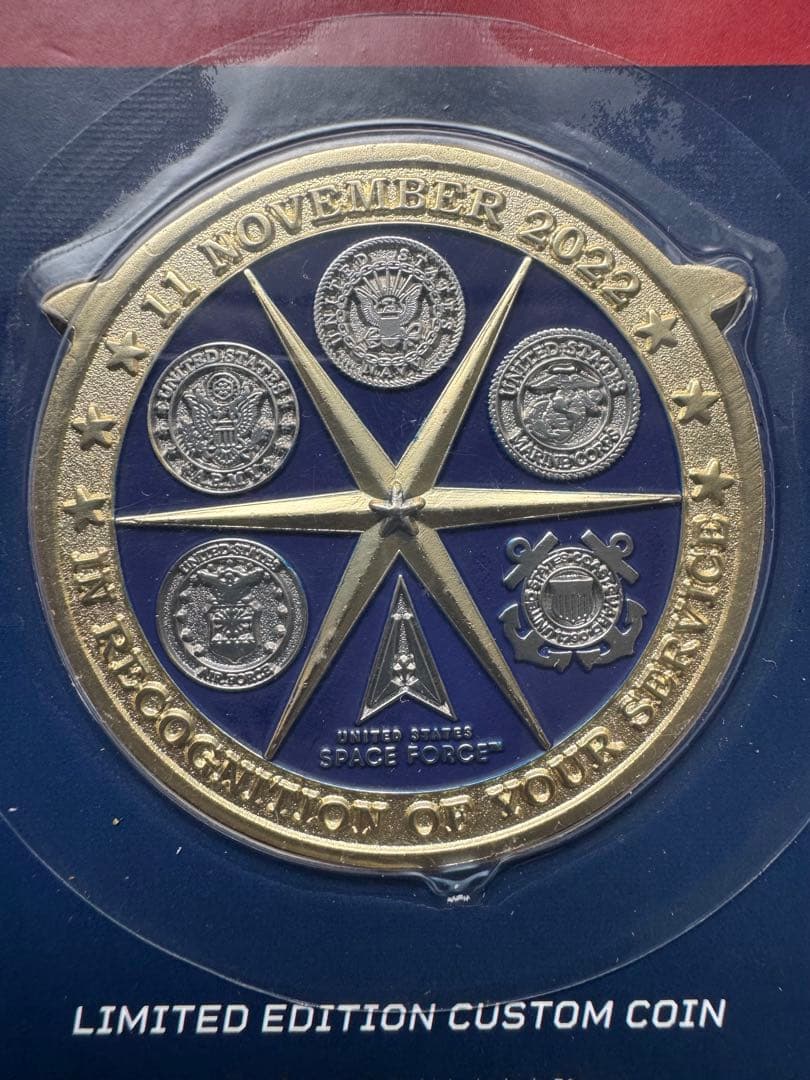 米軍実物本物非売品アメリカ合衆国軍退役軍人ヴァンガード社製限定版チャレンジ