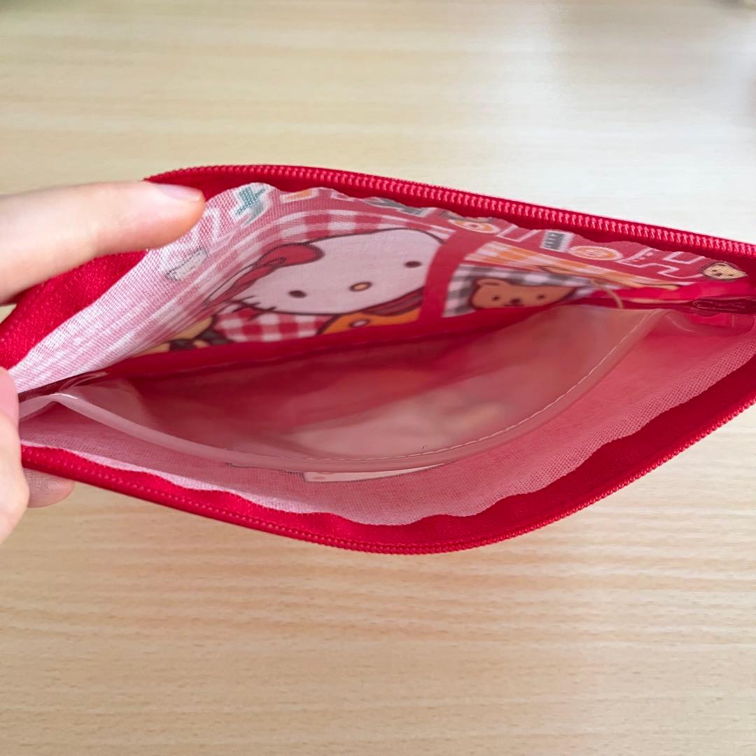【超激レア！】平成レトロ！1997年 ハローキティ ポーチ　ケース　赤