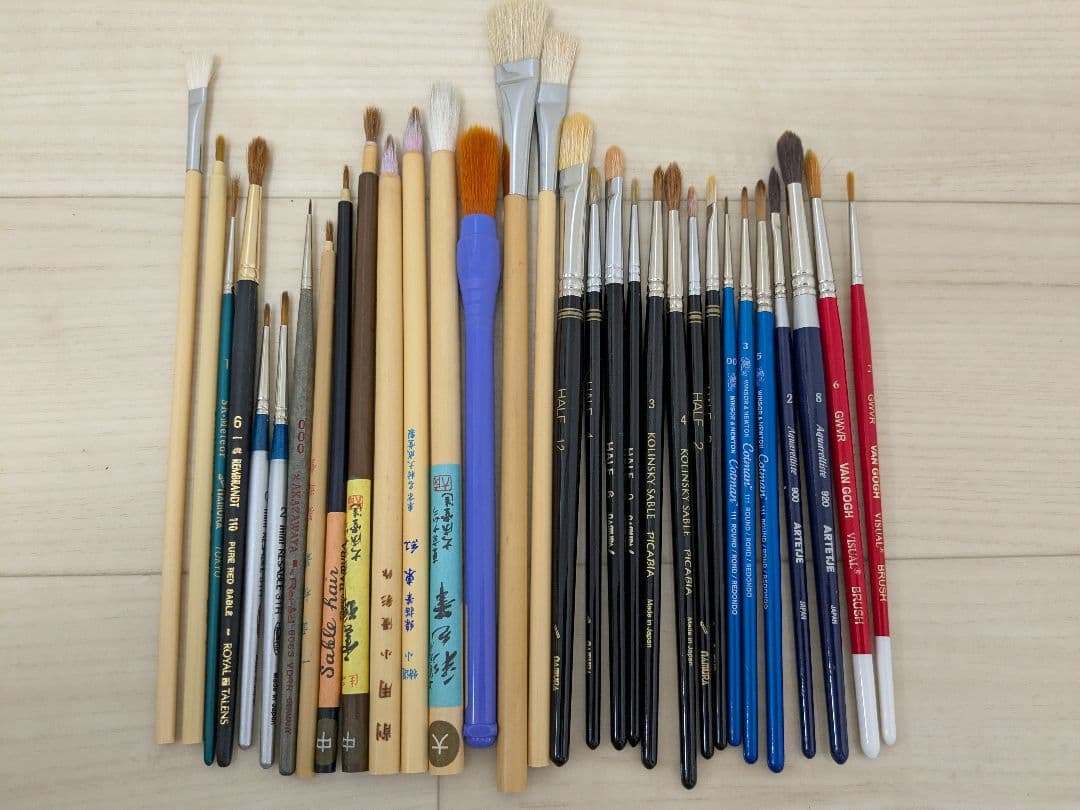 画材セット　水彩　ペン類　水彩筆　ホルベイン　ウィンザー＆ニュートンなど