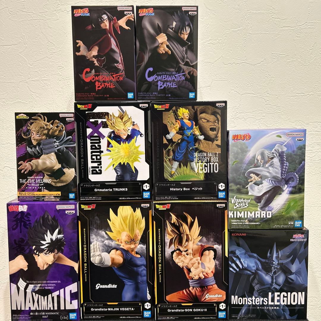 【得】フィギュア 10体セット ドラゴンボール ナルトヒロアカ 幽遊白書 遊戯王
